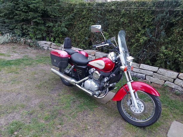 Honda Shadow 125 OKAZJA Dodatki Kufry Szyba Ybr Dragstar Intruder