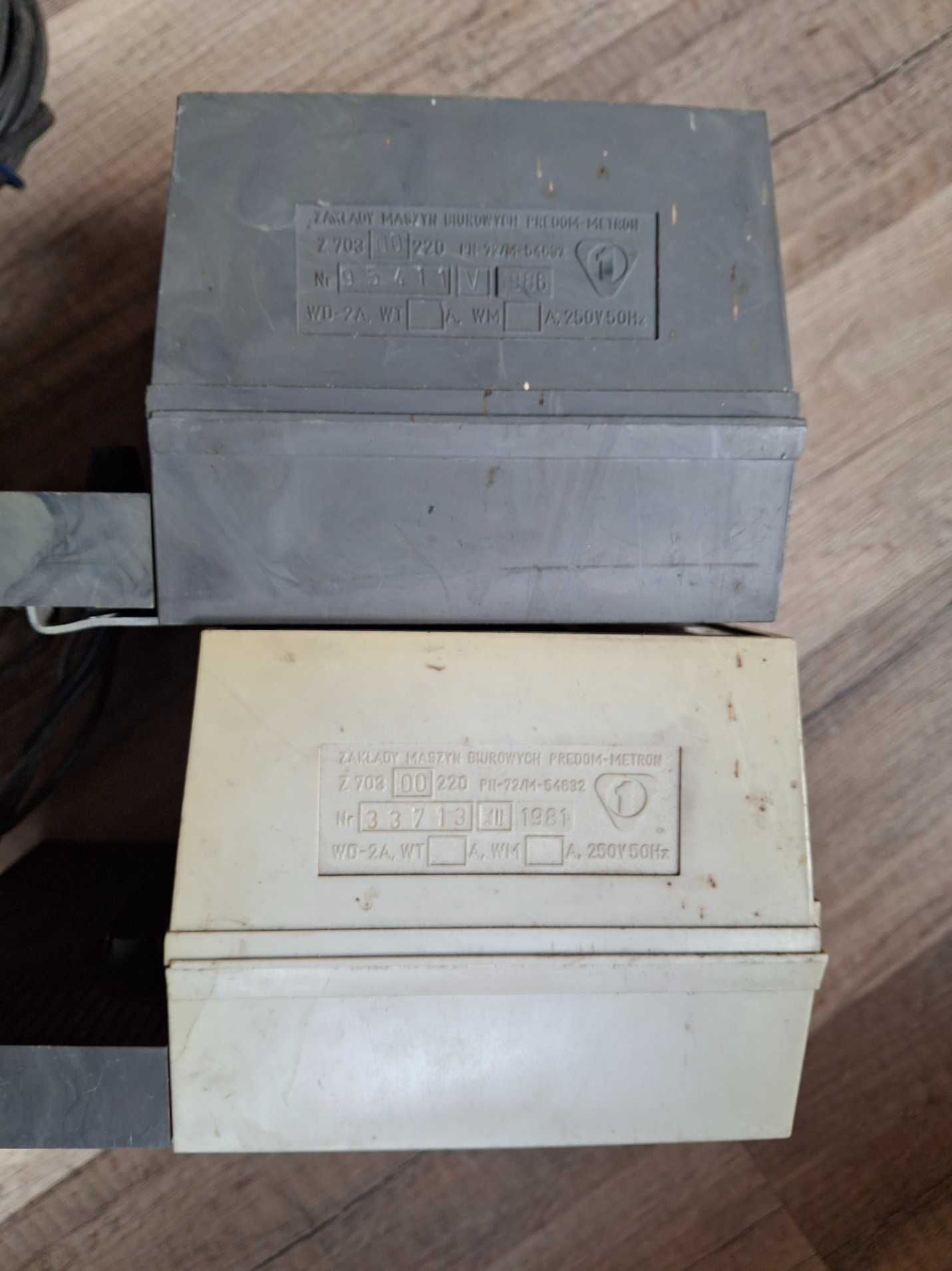 2x Zegar sterujący PREDOM METON Z-703. Rok powstania 1981r i 1986r