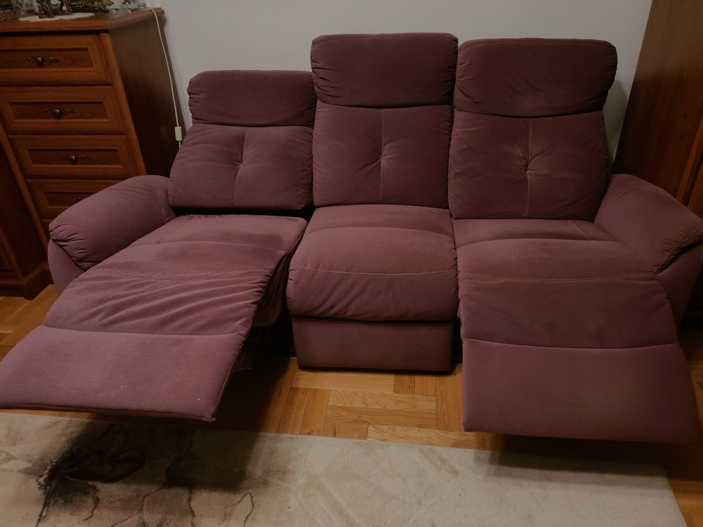 Kanapa z funkcją relax elektryczna 3osobowa