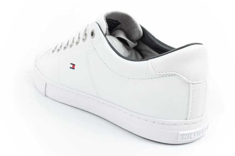 Tommy Hilfiger Essential męskie trampki wygodne skóra białe r. 40-46