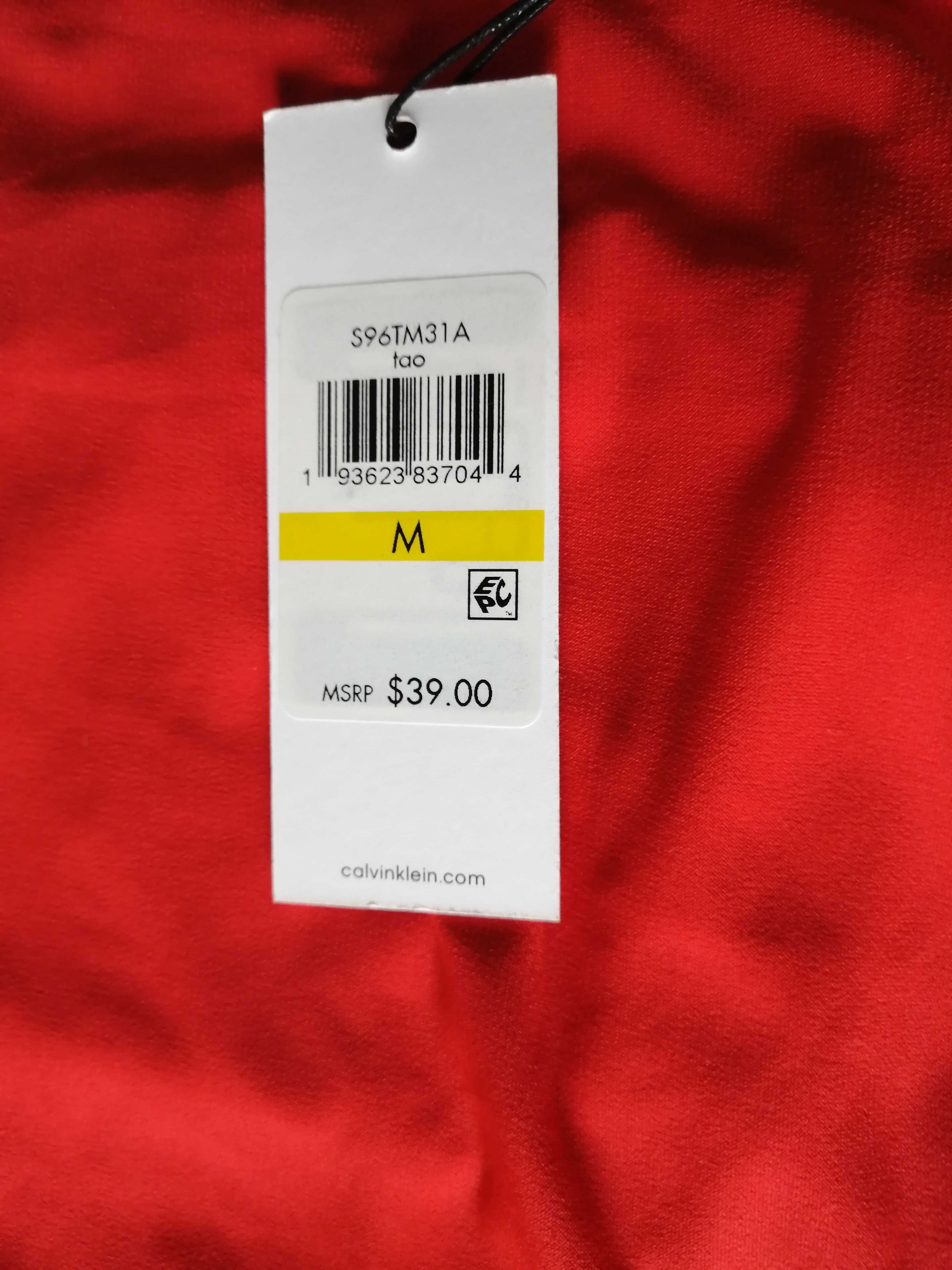 Блузка жіноча CK, блузка женская Calvin Klein, красная, червона, М