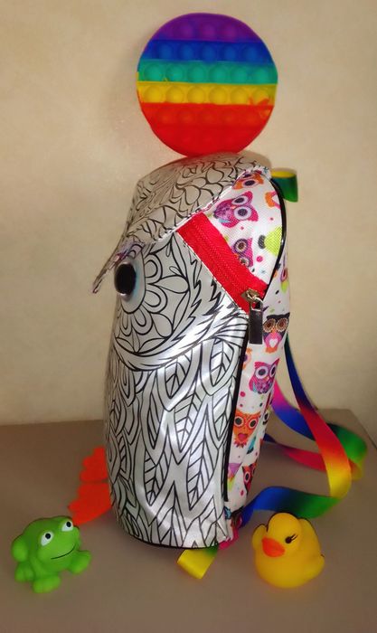 Вместительный яркий рюкзачок для девочки. Made in Turkey. Пересылаю.