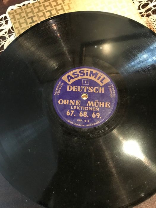 Discos de grafonola Curso de Francês