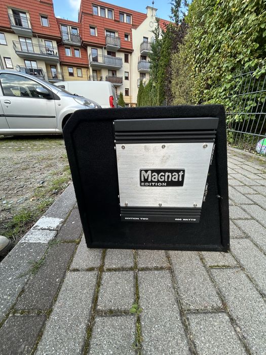Tuba Suboofer Clarion + Wzmacniacz Magnat