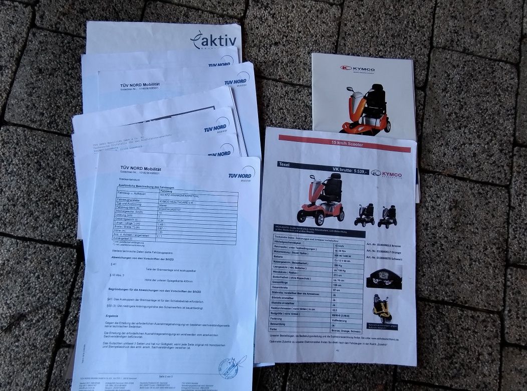 Wózek elektryczny Kymco texel jak nowy
