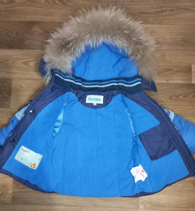 Б/у в ідеальному стані зимова куртка для хлопчика на зріст 86см