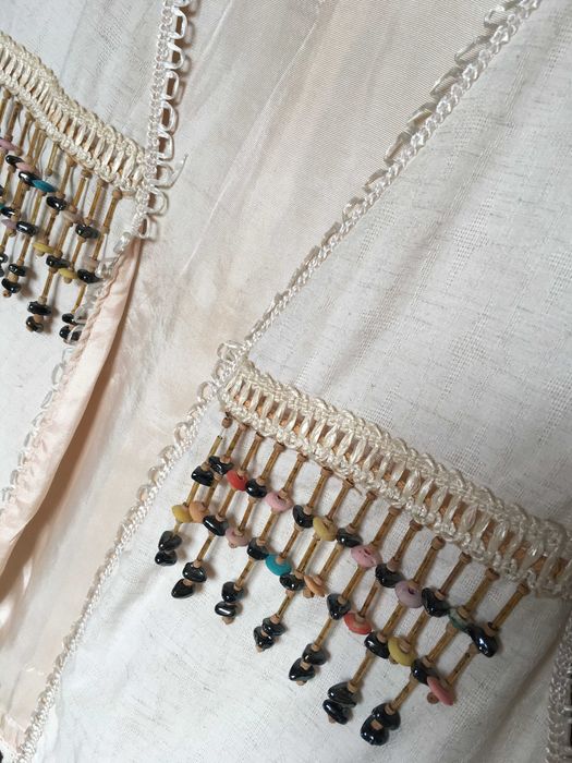 Jaqueta vintage com missangas
