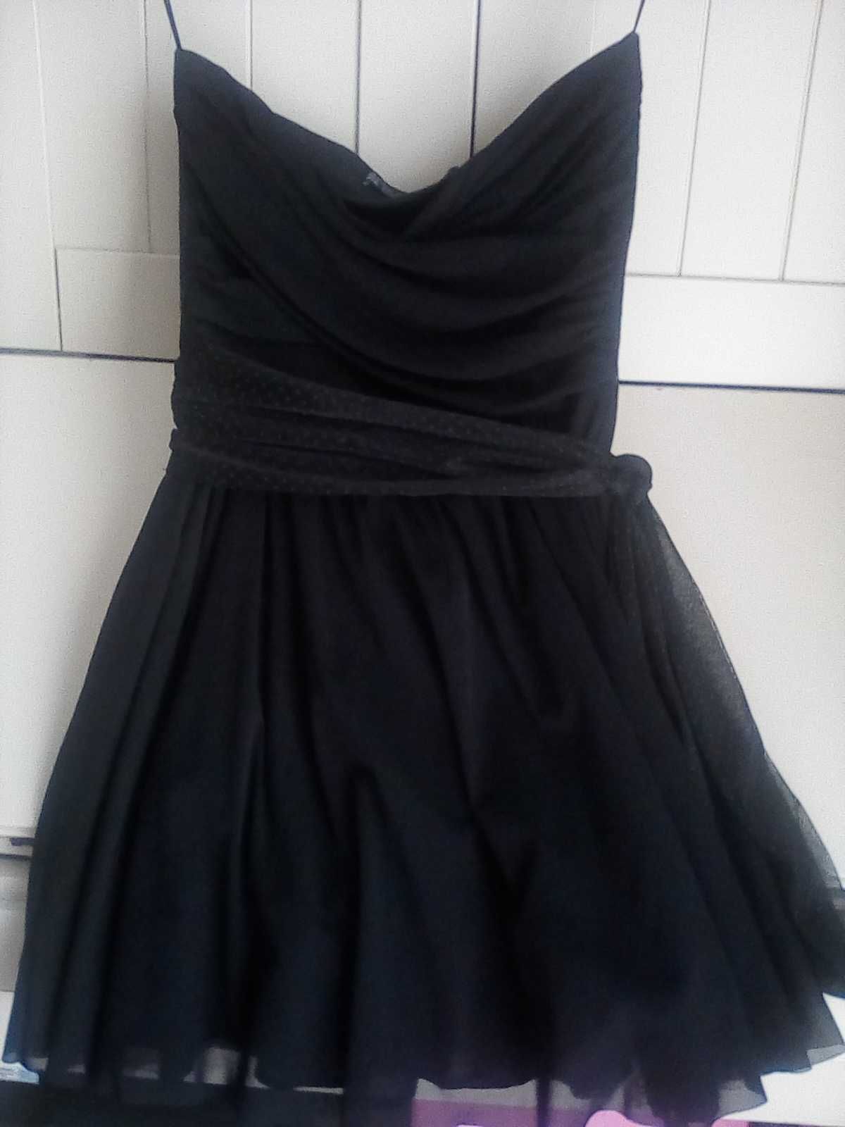 Vestido cai cai  preto da Zara