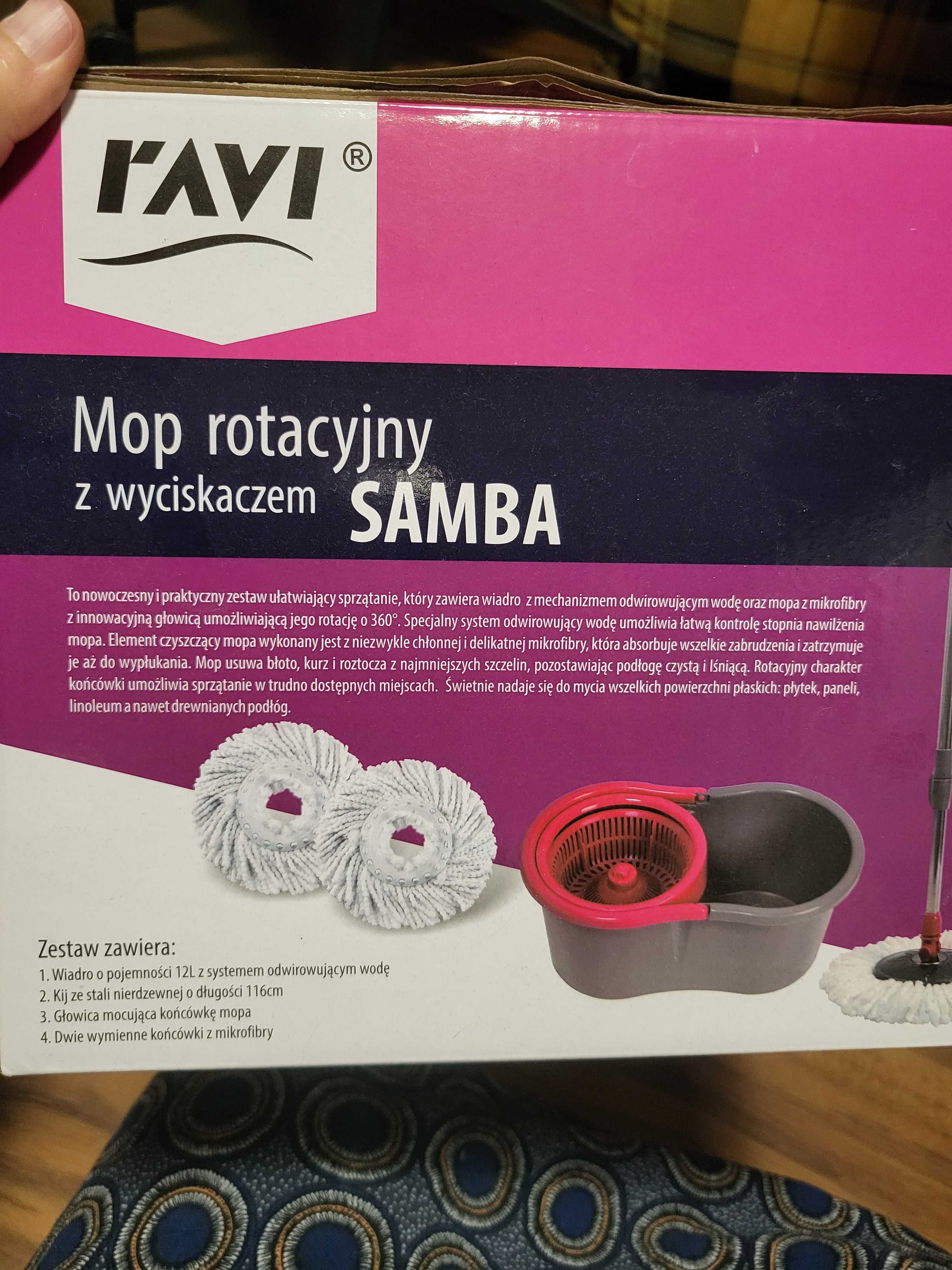 nowy oryginalnie zapakowany Mop rotacyjny z wyciskaczem samba