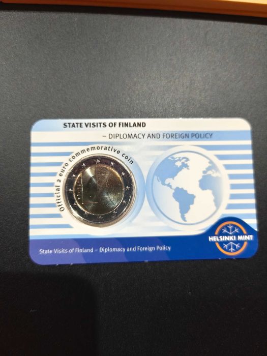 moeda 2€ coincard Finlândia atletismo 2025