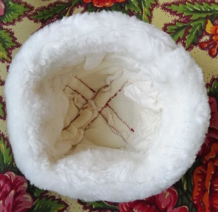 Шапка и  варежки Новогодние мужские