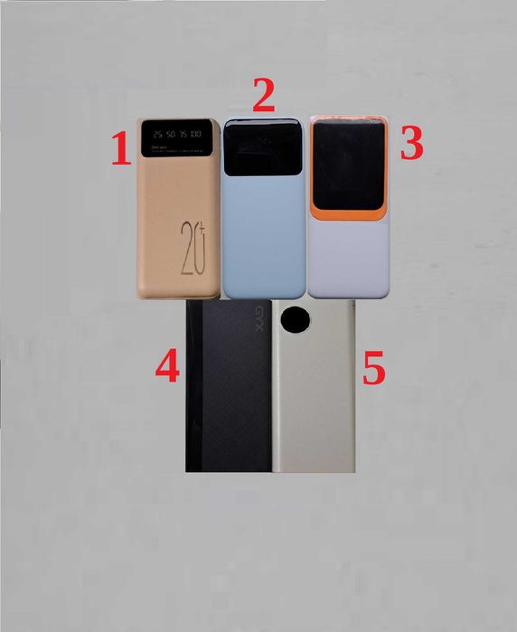 Акція!!! Повербанк павербанк  Power Bank 20000 mAh з підсвіткою та без