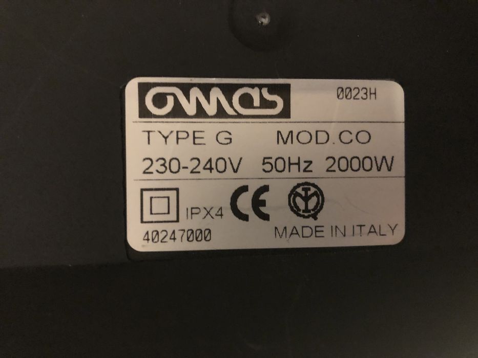 Termoventilador 2000W OMAS