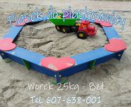 Piasek do piaskownicy. Piasek workowany 25kg