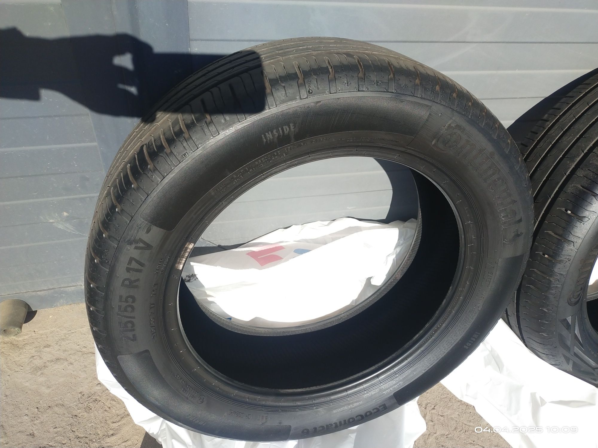 Opny Letnie CONTINENTAL 215/55 R 17 V 2023 r.