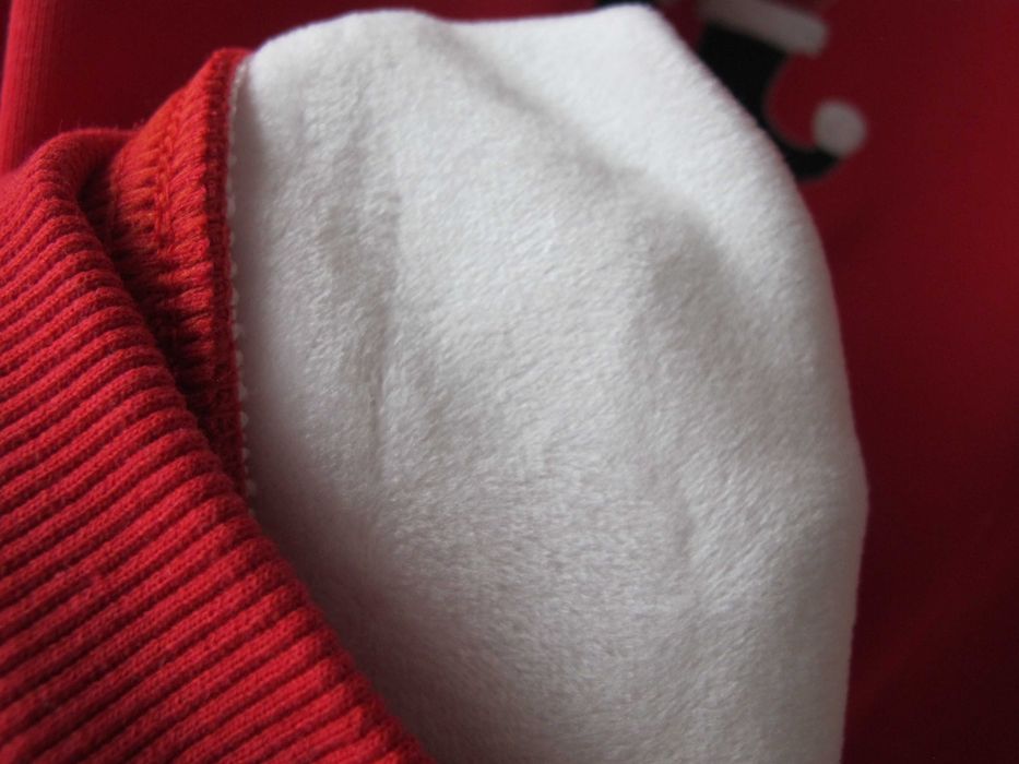 nowa ciepła bluza czerwona 164/170 S damska mikołaj zima