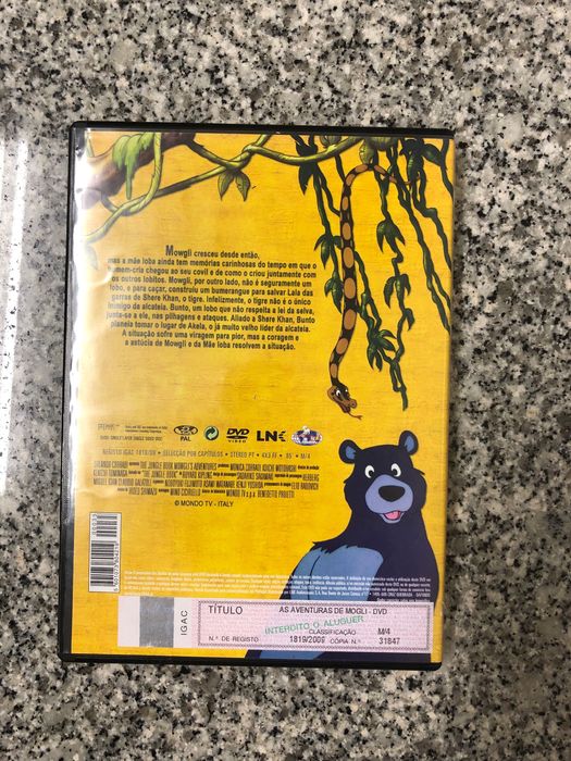 DVD “As Aventuras de Mowgli”