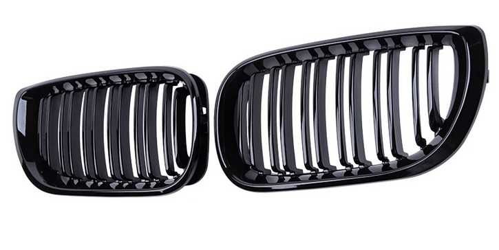 Nerki grill atrapa Czarny połysk BMW E46 SEDAN TOURING LIFT 2001/2006
