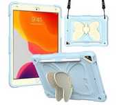 Niebieskie etui case obudowa motyl iPad 10.2 (19/20/21) iPad Air3 10.5