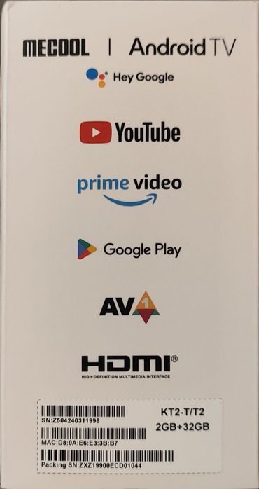 Smart TV tuner 4k DVB-T 2 hevc głosowe wyszukiwanie