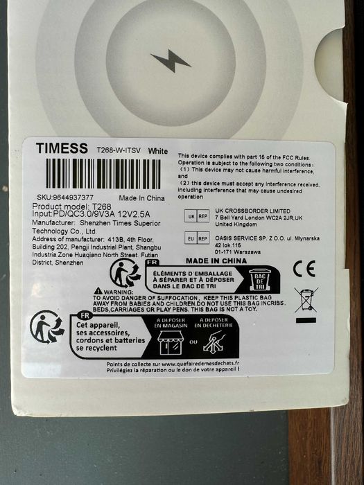 Ładowarka indukcyjna 3 w 1 15W Magnetic MagSafe white biała/biały