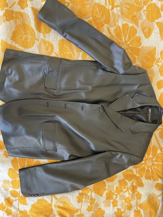 Чоловічий піджак шкіряний