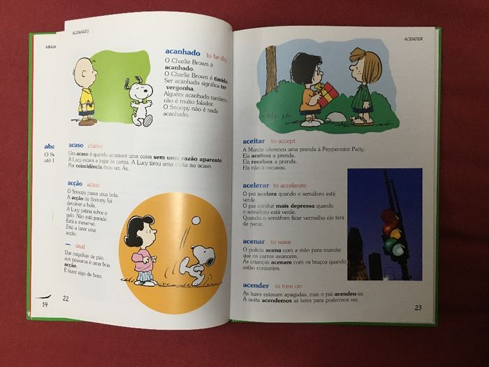 Vendo "o dicionário do Charlie Brown"