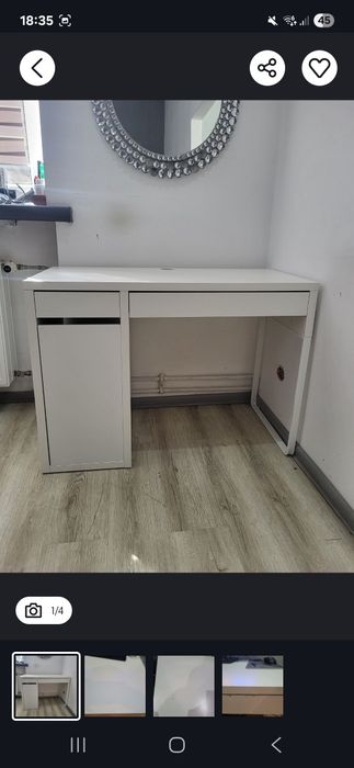 Ikea micke biurko białe