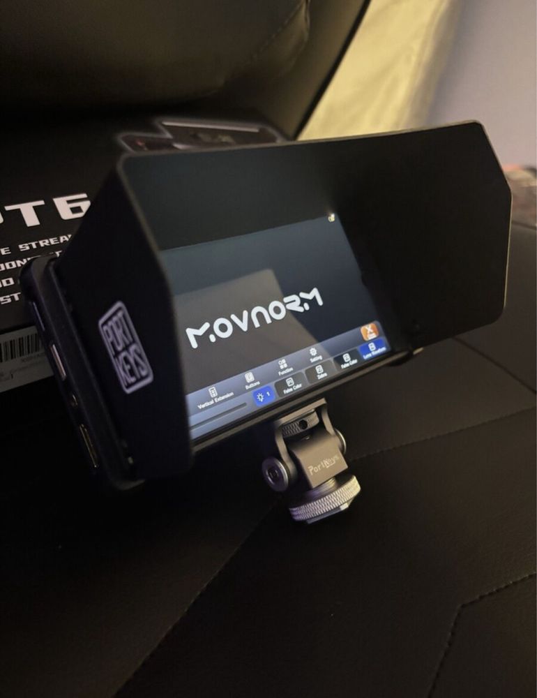 Monitor 4k portkeys PT6 com acessorios