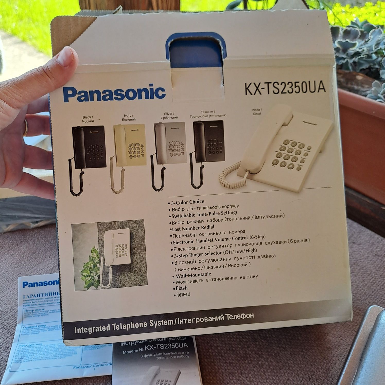 Кнопочный стационарный домашний телефон Панасоник panasonic