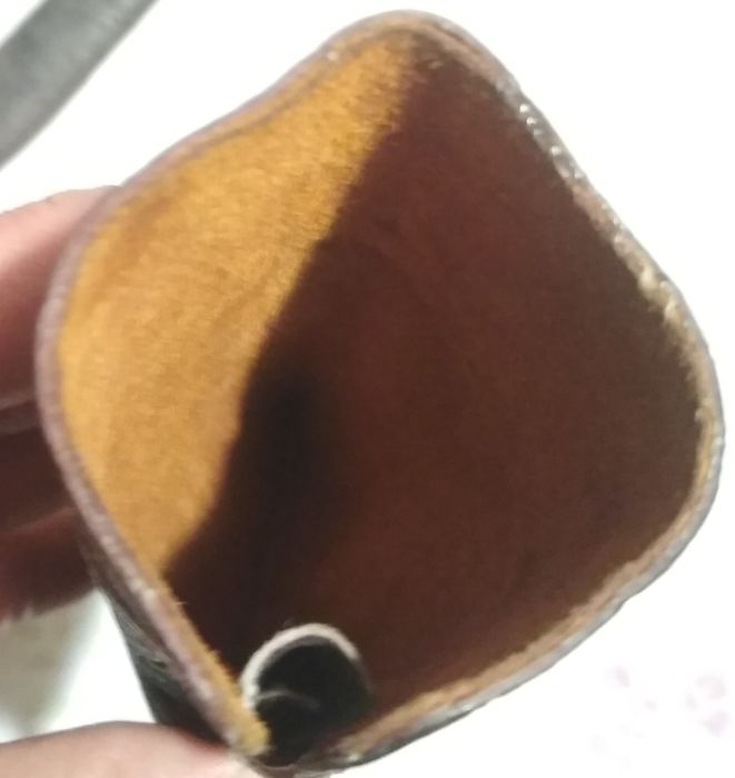 Чехол для очков и бритвы, кожа.