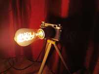 Lampa z aparatu - lampa loft - retro PRL