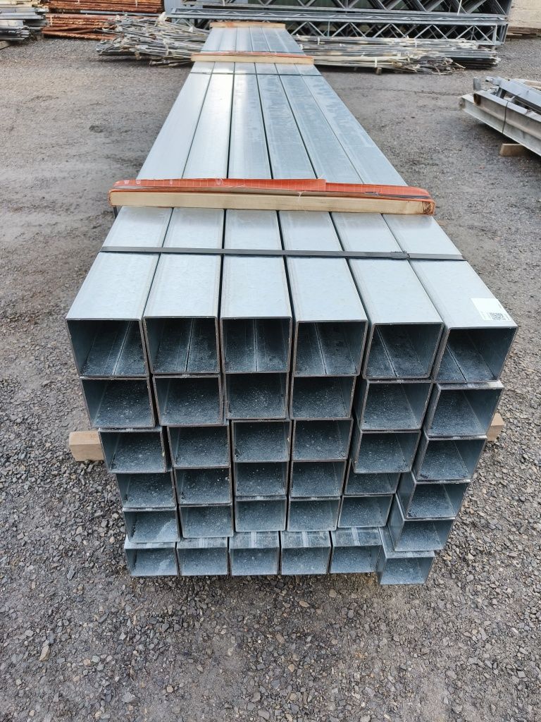 Słup, Profil zamknięty ocynkowany 100x100x3, wysokość 6 m