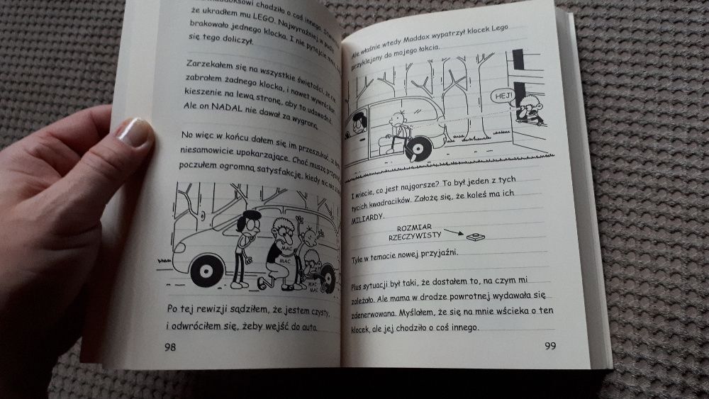 "DZIENNIK CWANIACZKA. Ryzyk-fizyk" Jeff Kinney