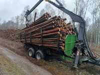 Przyczepa leśna HDS , 12 ton
