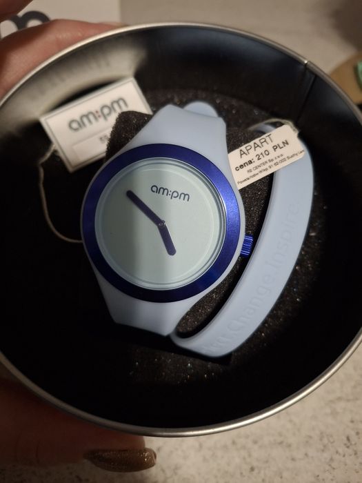 Zegarek niebieski am..pm