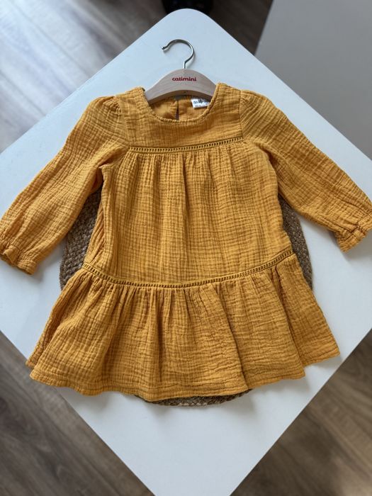 Сукня дитяча з мусліну 86 розмір / плаття дитяче / сукня на дівчинку