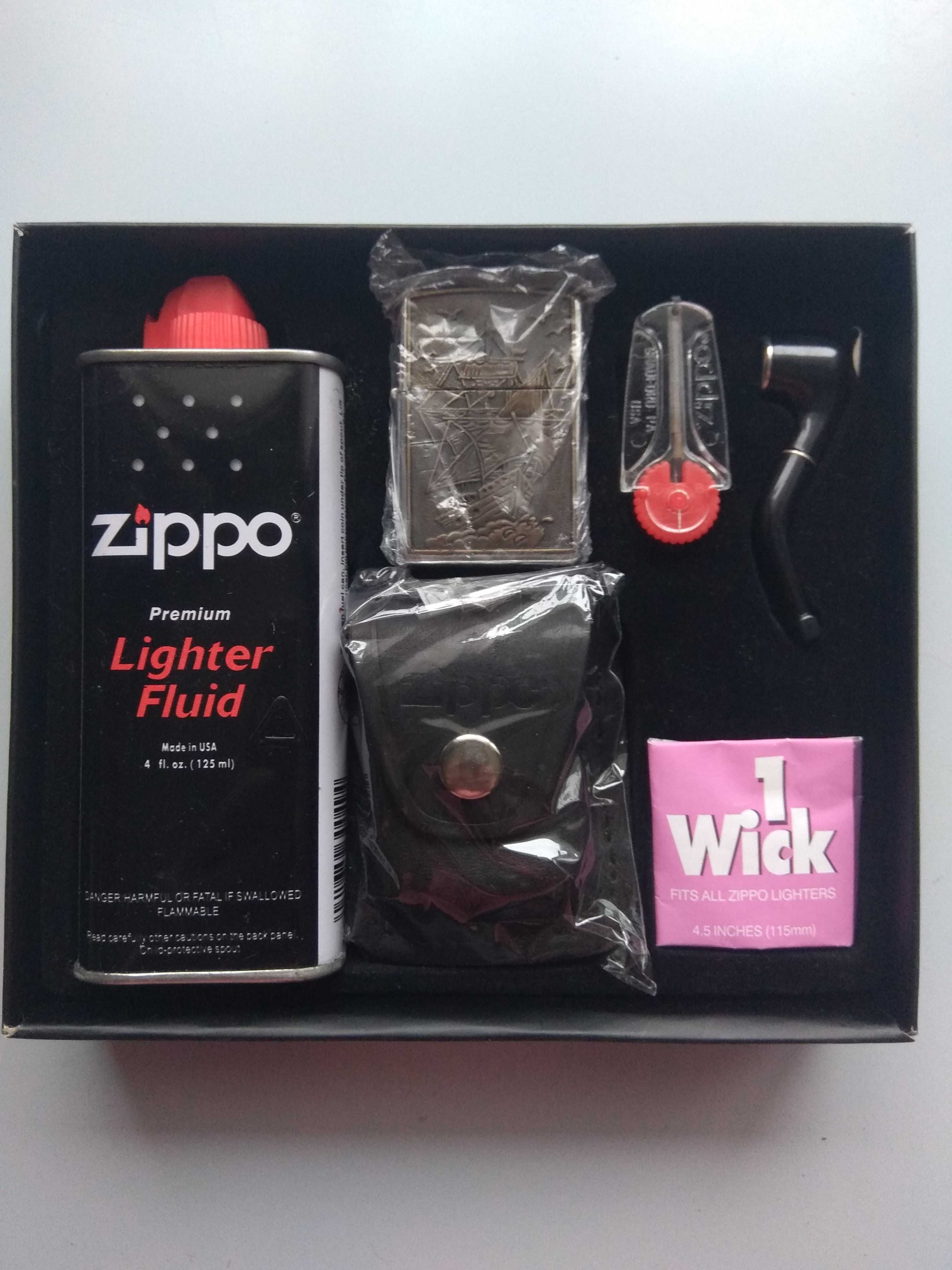 коллекционная зажигалка Zippo запальничка, новый комплект