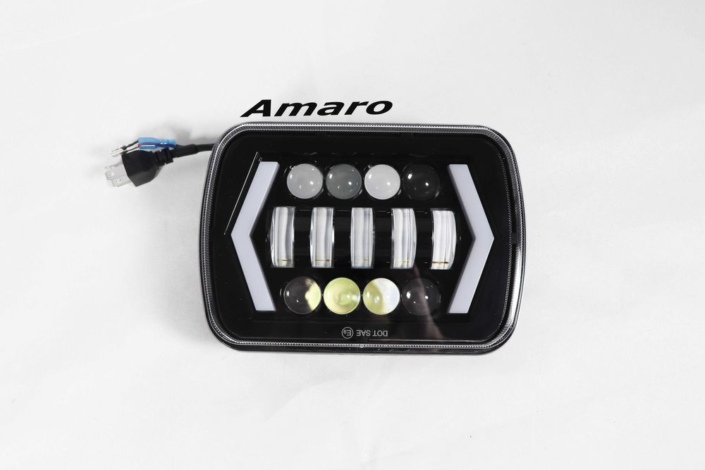 2 Faróis Led/Angel Eyes para Carro/Jipe (Retangulares) Nº2|NOVOS