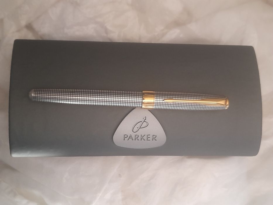 Caneta tinteiro Parker Sonnet prata 925