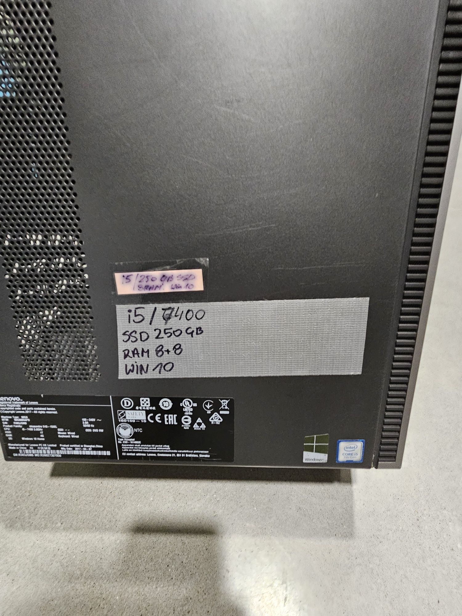 Lenovo ideacentre i5.SSD.16 Ramstacjonarny
