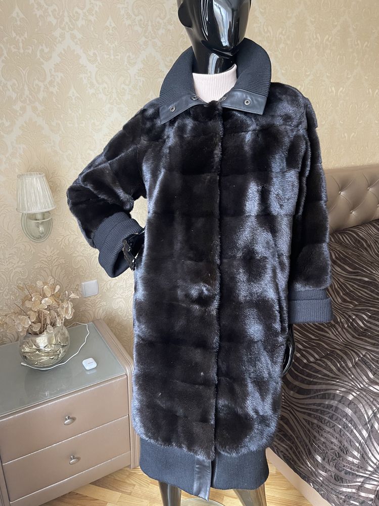 22.12 Київ! Норковая шуба 103 см, blackglama, Италия 42-44
