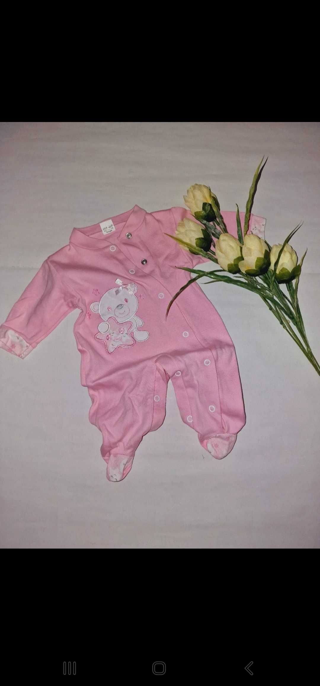 Babygrow 1 mês algodão