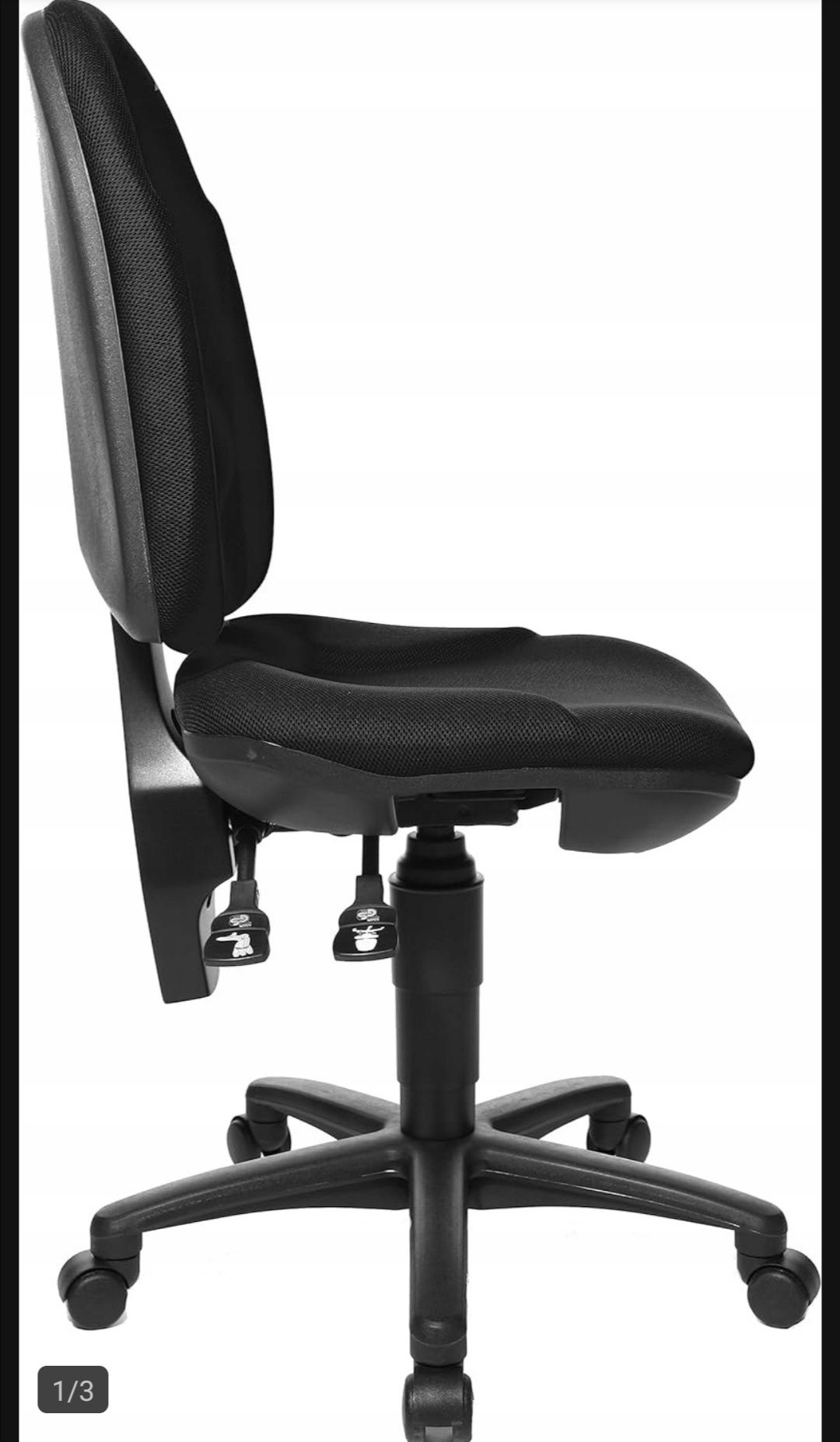 Krzesło obrotowe biurowe czarne