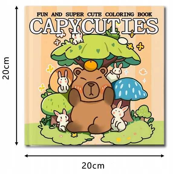 KOLOROWANKA malowanka 24 obrazki Kapibara