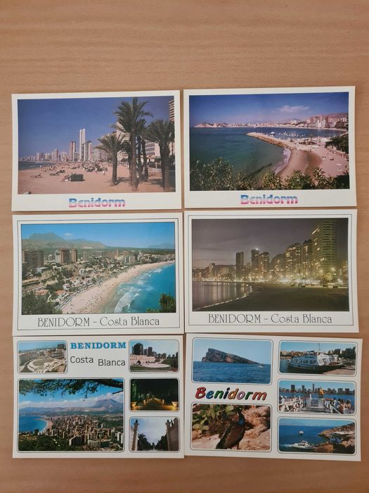 6 postais de Benidorm e Costa Blanca, Espanha