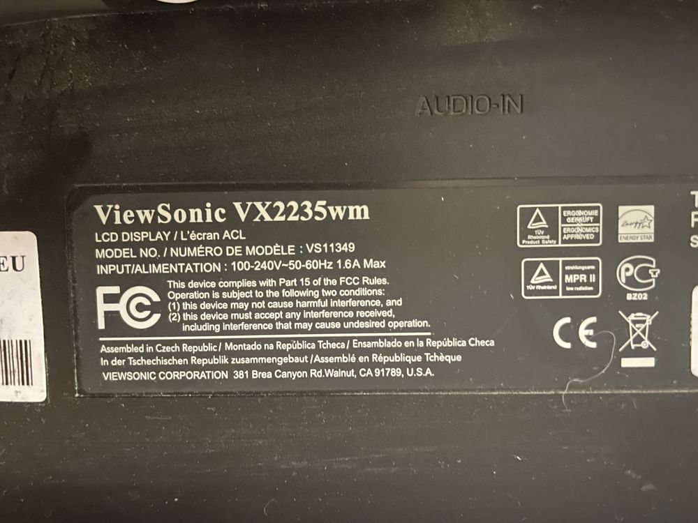 ViewSonic VX2235wm