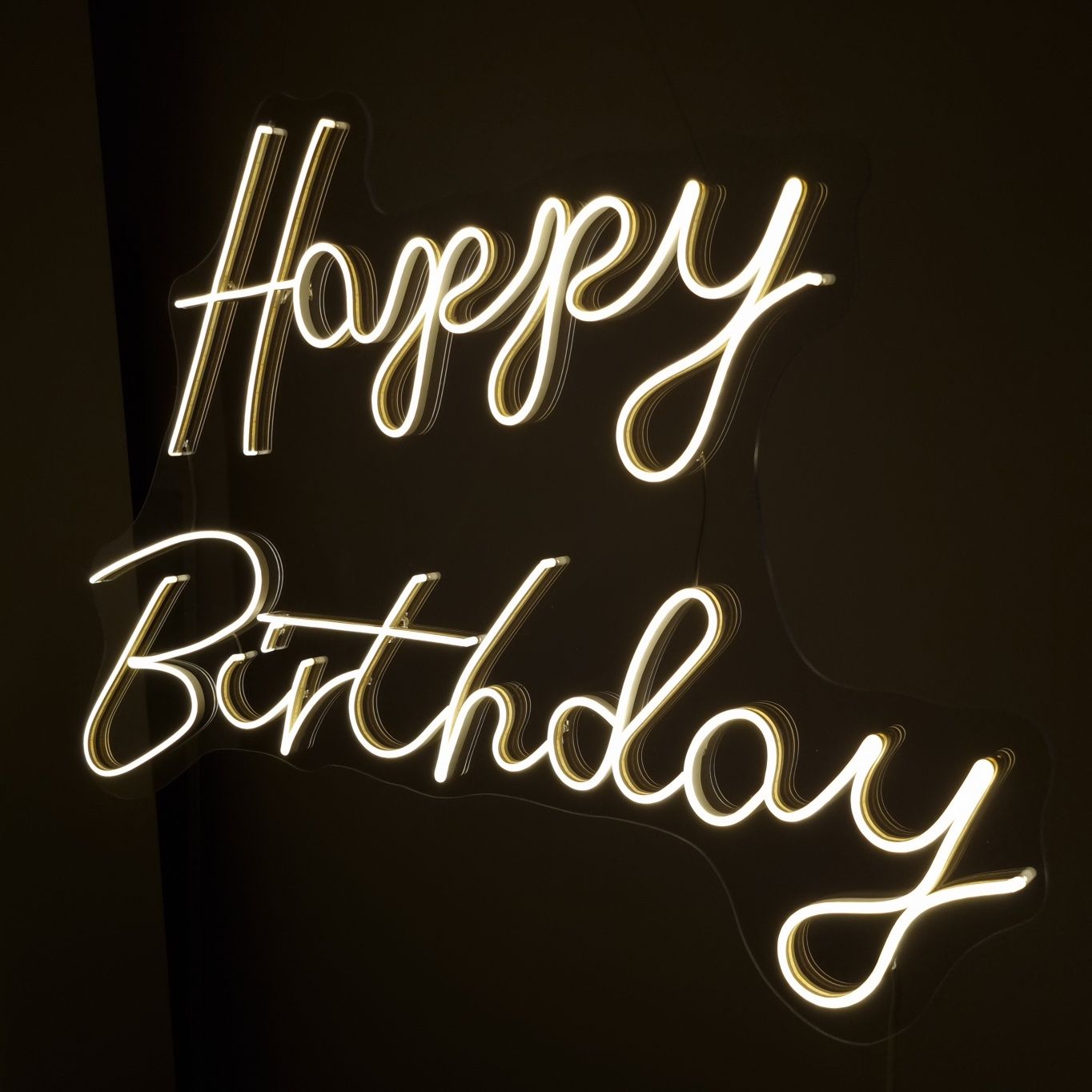 Napis ledowy neon Happy Birthday led flex ledon urodziny