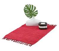 Czerwony chodnik dywanowy z bawełny