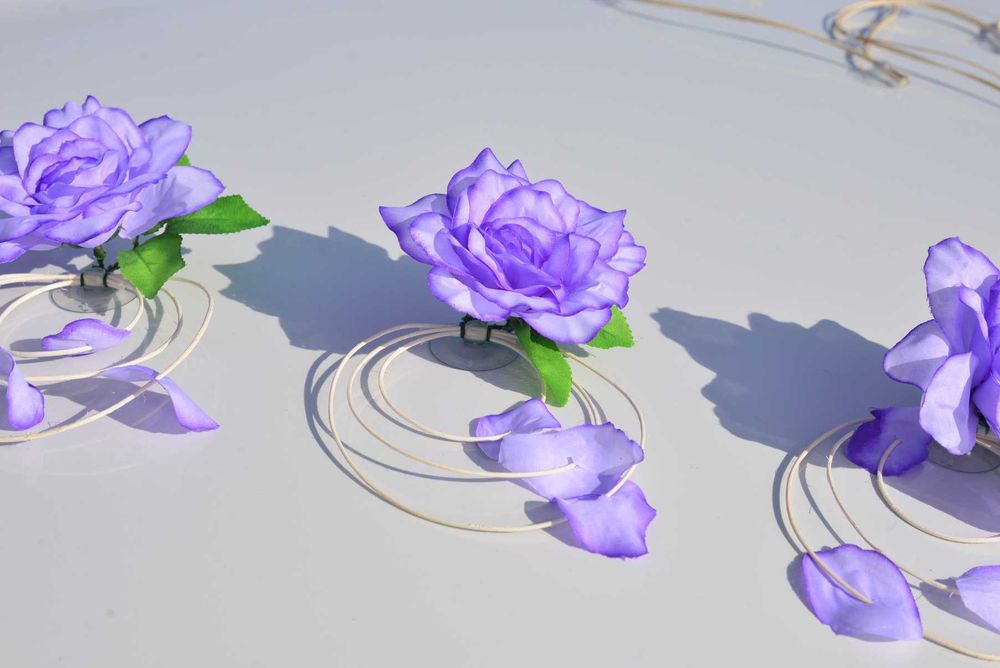 Dekoracja na samochód stroik ozdoba na TWÓJ ślub. POLECAMY 329